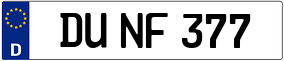 Trailer License Plate